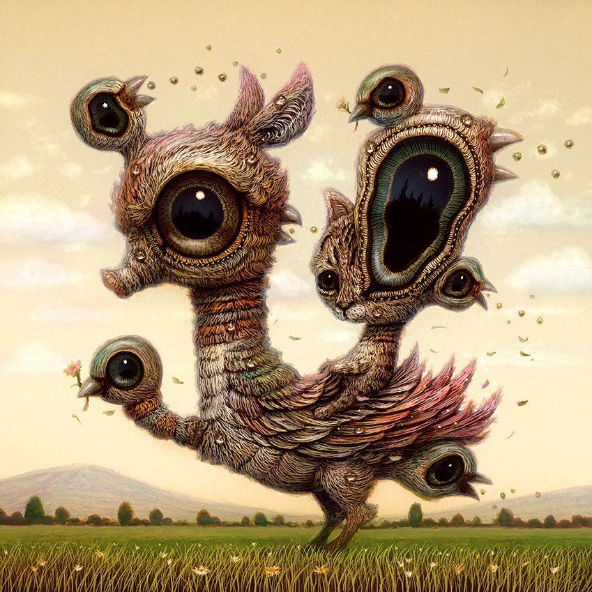 Quirky Fantastical Creatures With Oversized Eyes By Haoto Nattori 17