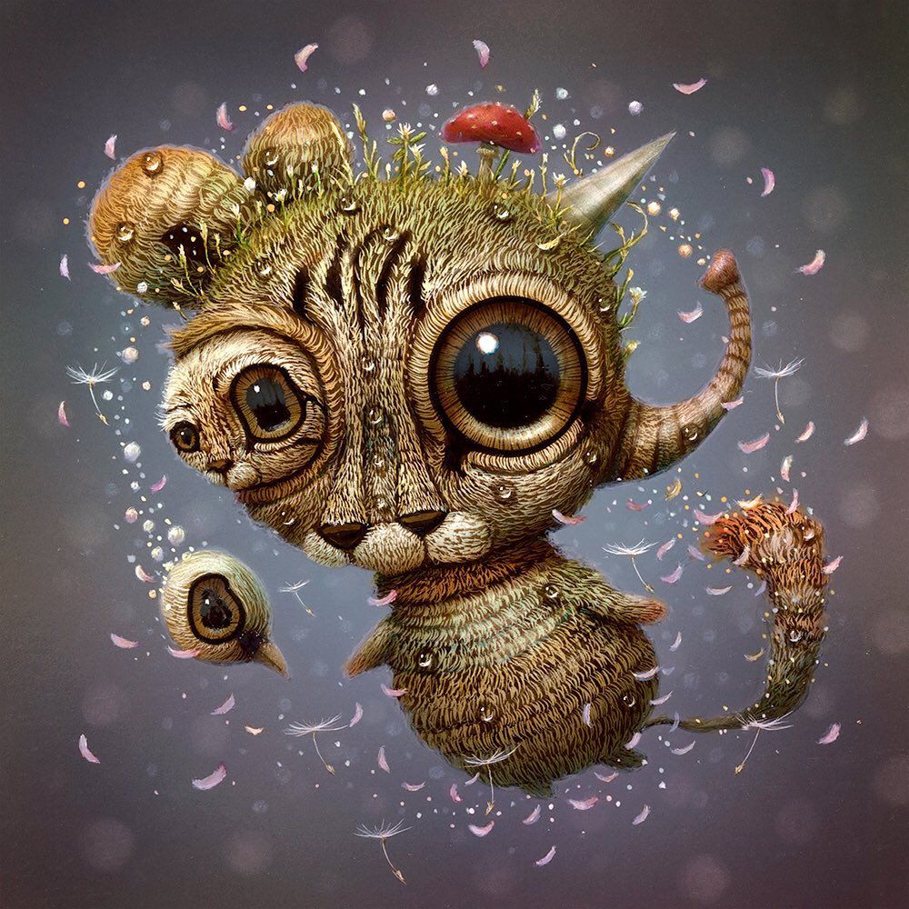 Quirky Fantastical Creatures With Oversized Eyes By Haoto Nattori 18