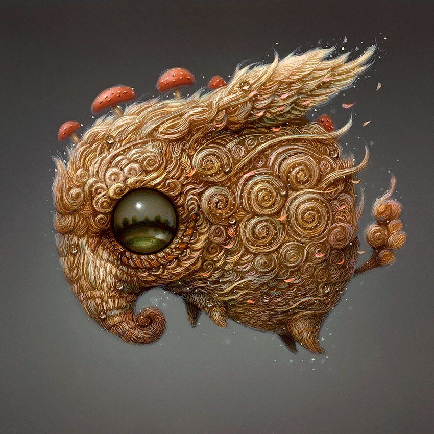 Quirky Fantastical Creatures With Oversized Eyes By Haoto Nattori 2