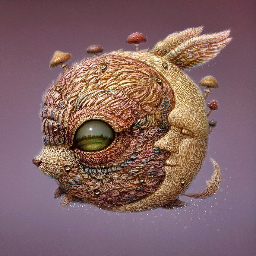 Quirky Fantastical Creatures With Oversized Eyes By Haoto Nattori 24