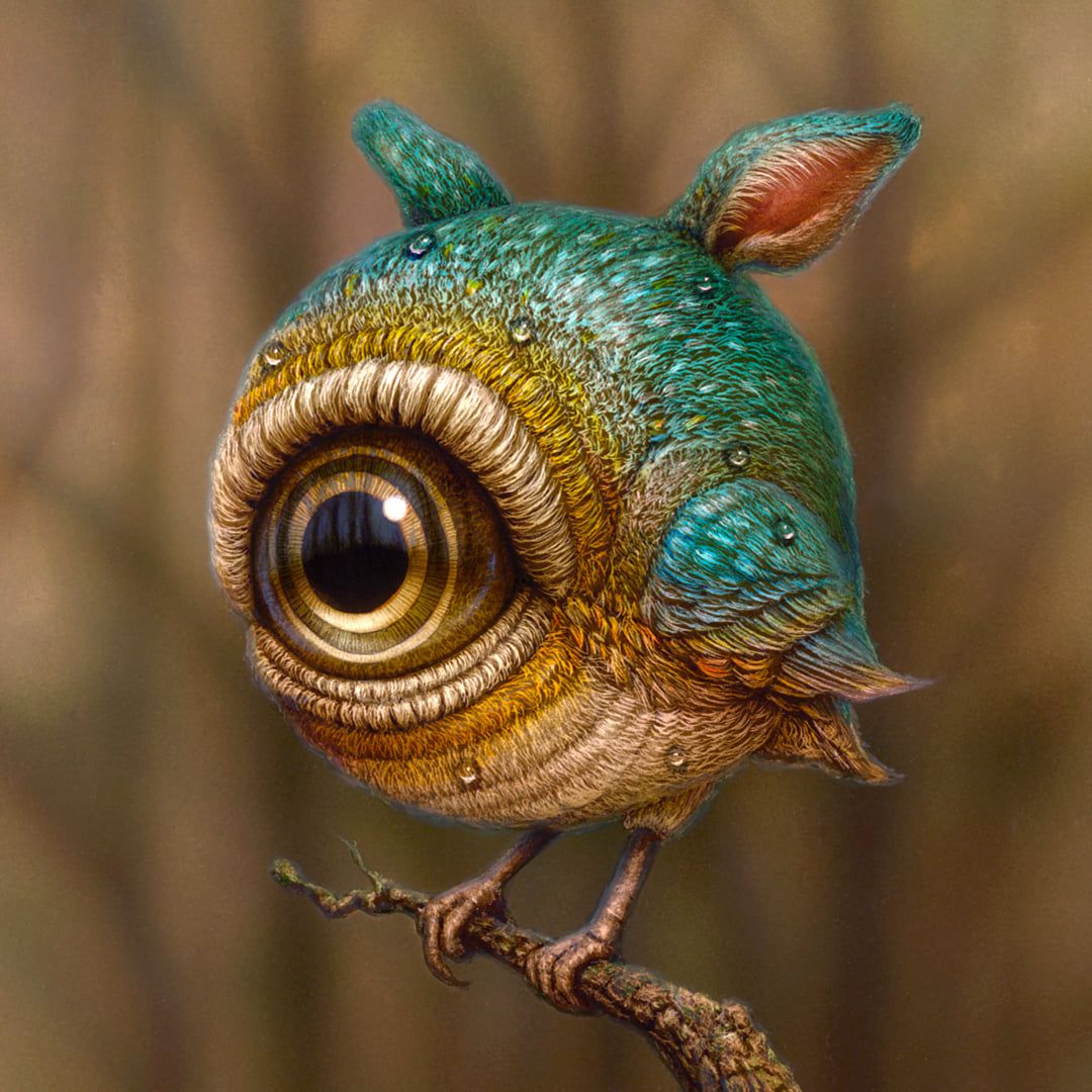 Quirky Fantastical Creatures With Oversized Eyes By Haoto Nattori 3