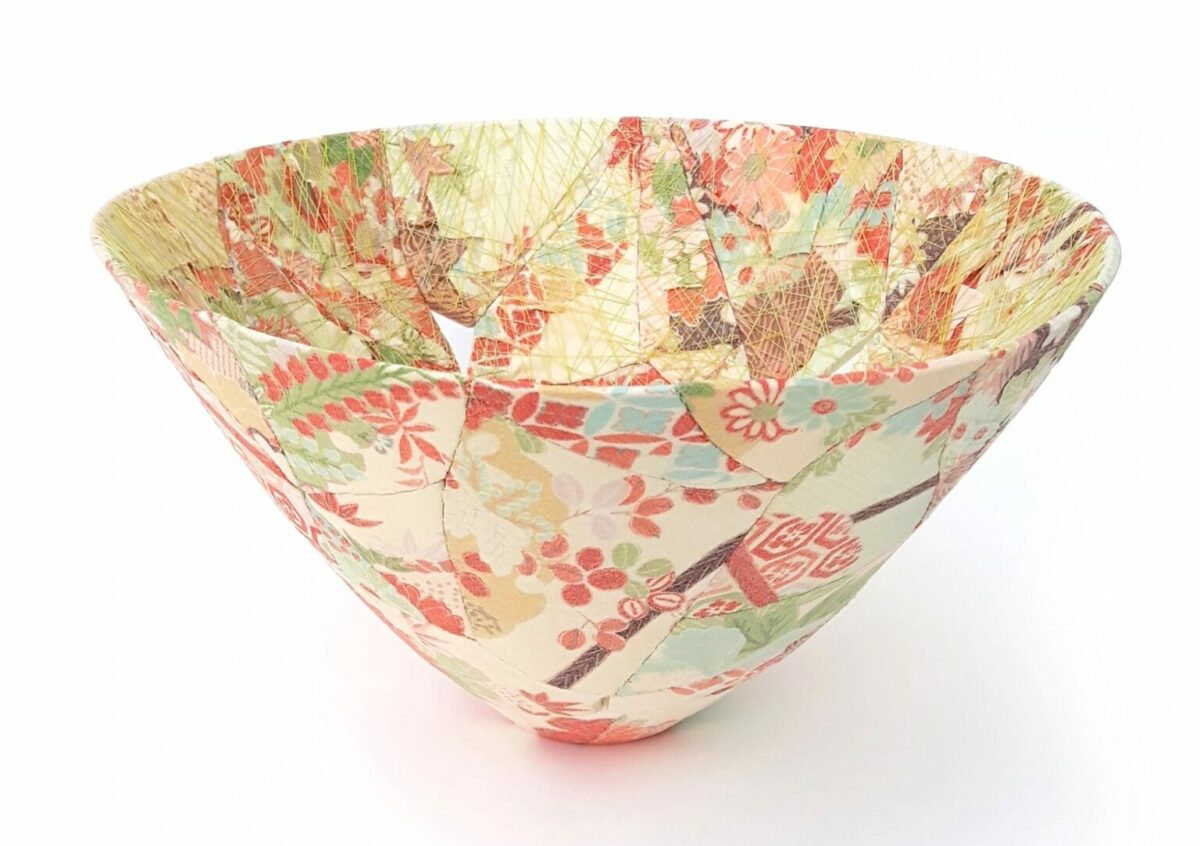 Shattered Vases And Bowls Revitalized With Vintage Patterned Fabrics By Zoe Hillyard 3