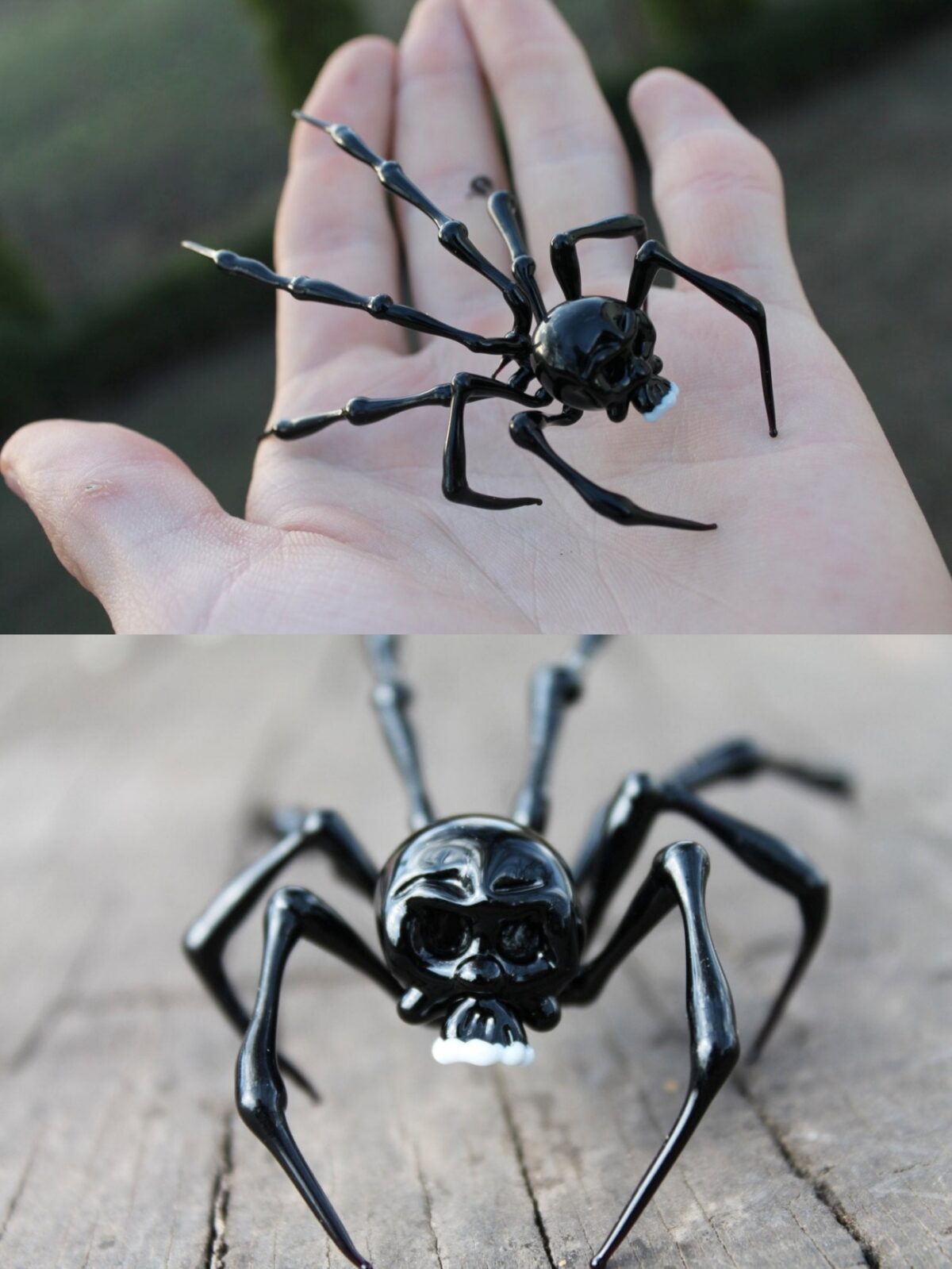 Striking Spider Glass Sculptures By Nikita Drachuk 4
