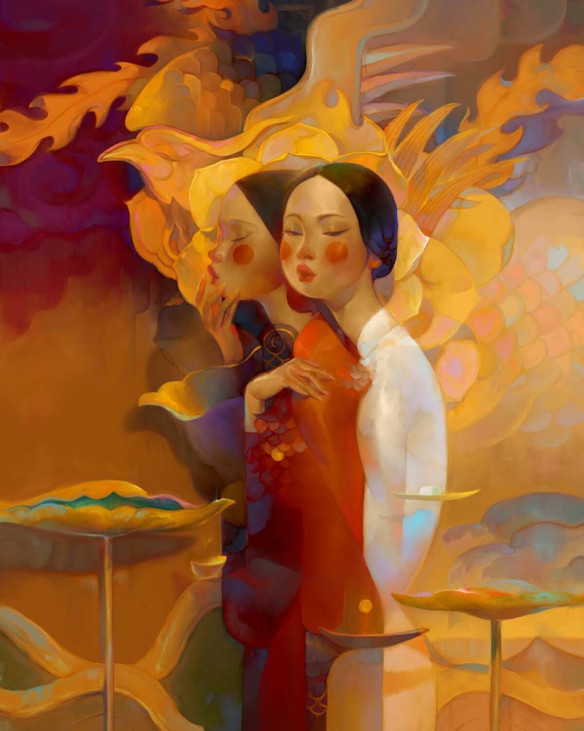 Ethereal Girls Delicate Digital Paintings Of Thanh Nhan 12