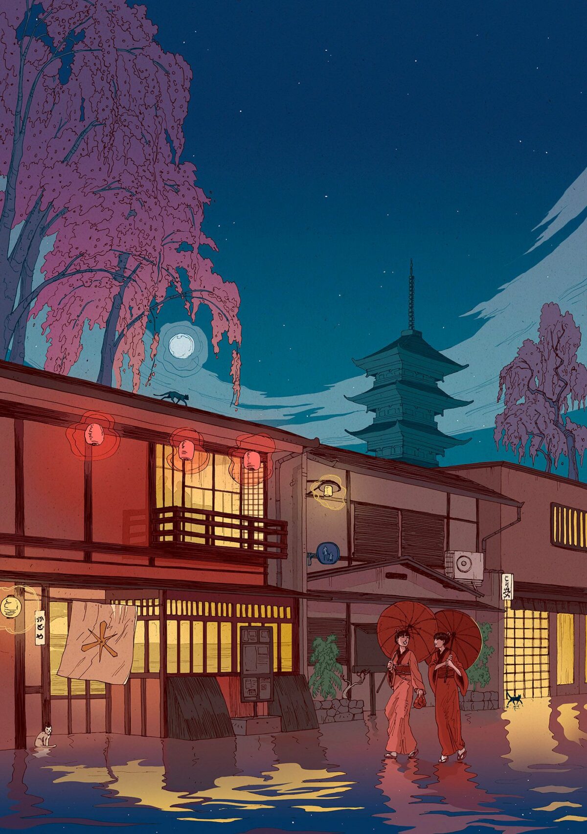 Fascinating Japan Inspired Illustrations By Nicolas Castell 8