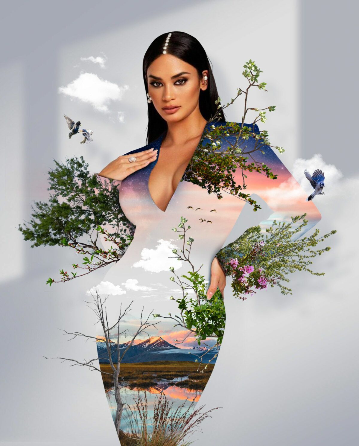 Girls And Nature Incredible Digital Collages By Charles Bentley 18