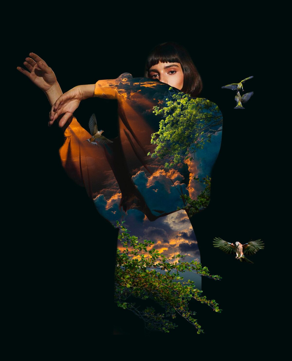Girls And Nature Incredible Digital Collages By Charles Bentley 21