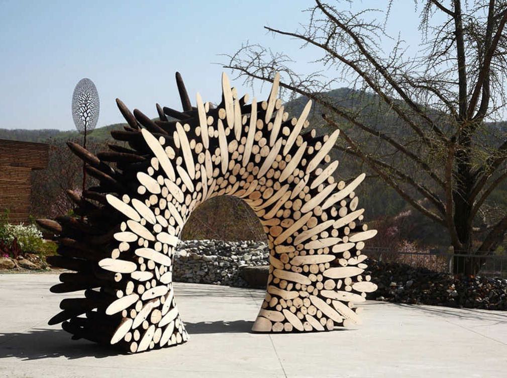 Impressive Contemporary Wood Metal And Stone Sculptures By Jaehyo Lee 2