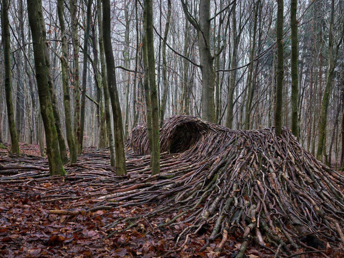 Incredible Outdoor Installations Of Massive Waves Made Of Deadwood By Jorg Gascher 2