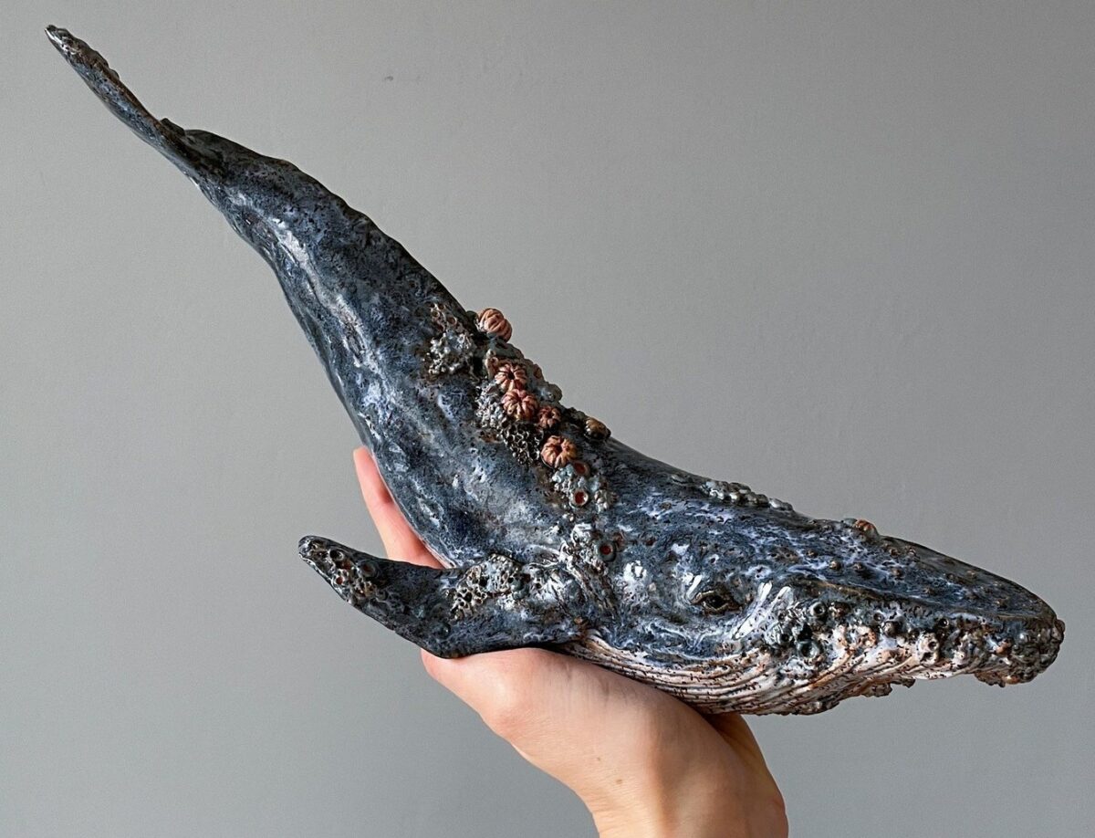 Splendid Whale Ceramic Sculptures By Alexandra Vergunova 8