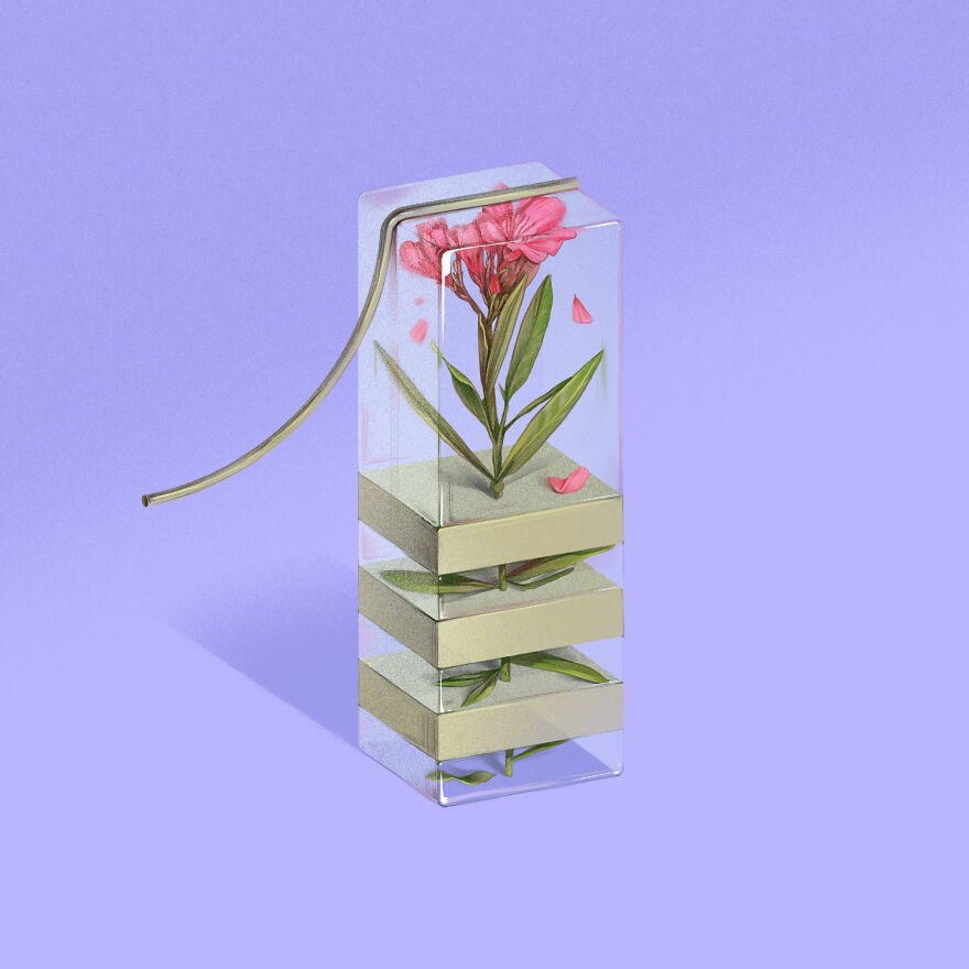 36 Days Of Type 2021 A Striking Alphabet Of Flowers Integrated Into Interior Elements By Laurynas Kamarauskas 2