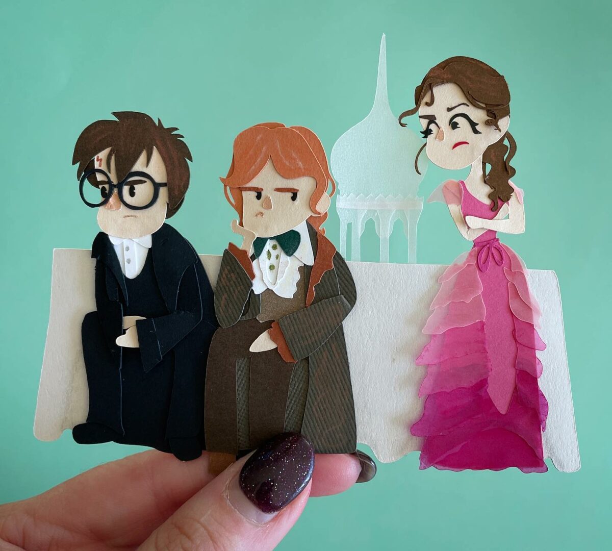 Adorable Paper Cuts Of Harry Potter Characters By Kristy Edgar 1
