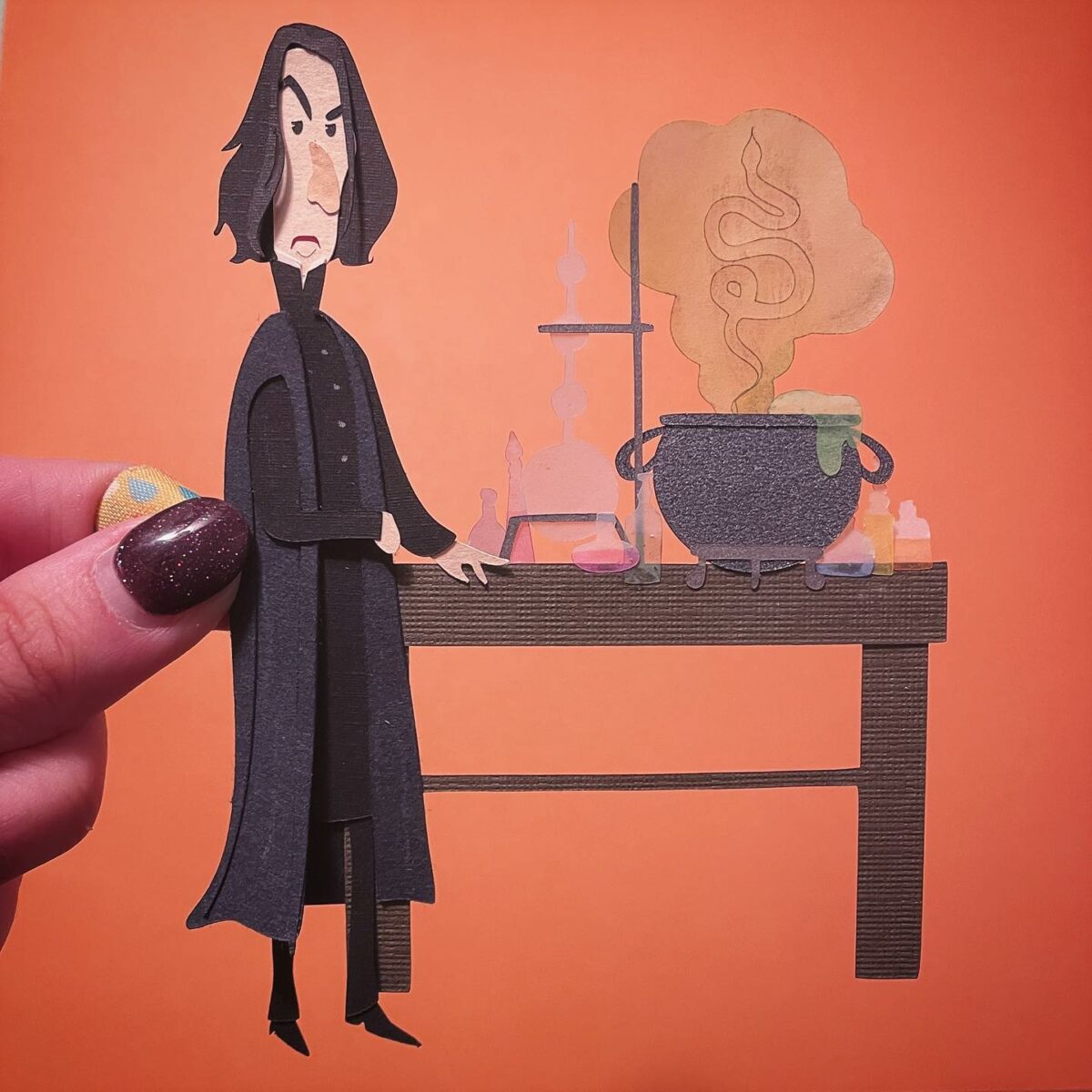 Adorable Paper Cuts Of Harry Potter Characters By Kristy Edgar 2