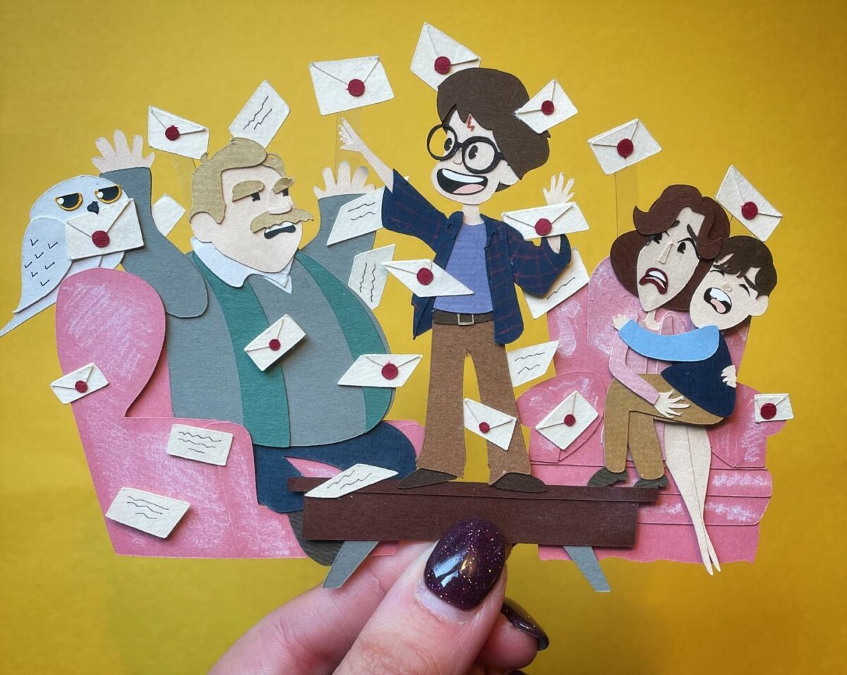 Adorable Paper Cuts Of Harry Potter Characters By Kristy Edgar 6