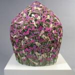 Delicate vessels made of pressed flowers by Ignacio Canales Aracil