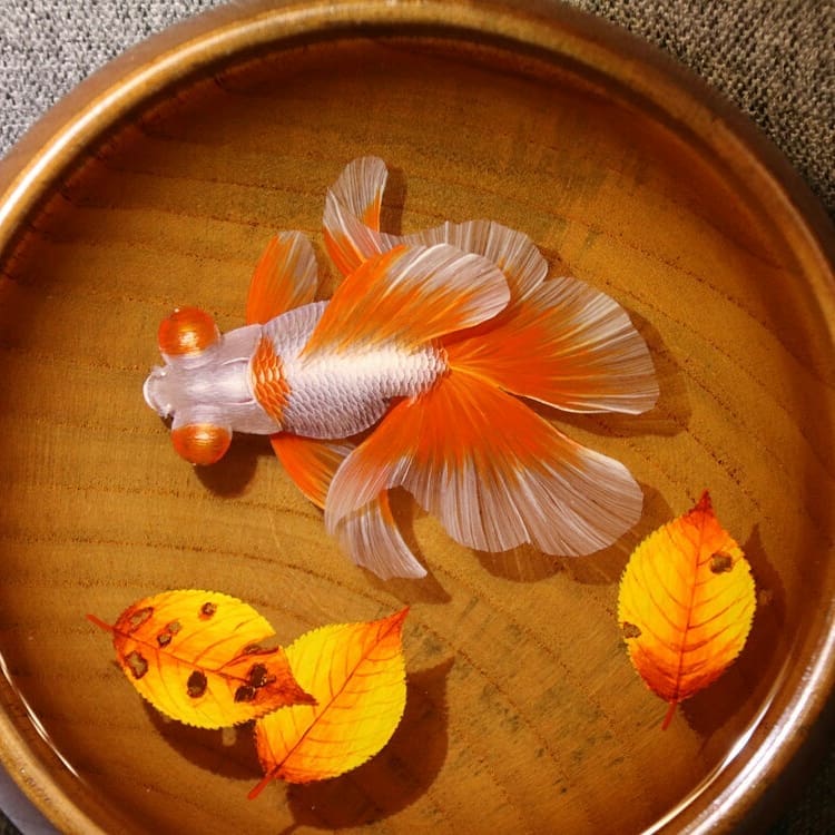 Gorgeous And Detailed 3d Paintings Of Fish In Resin By Feif Dong 11