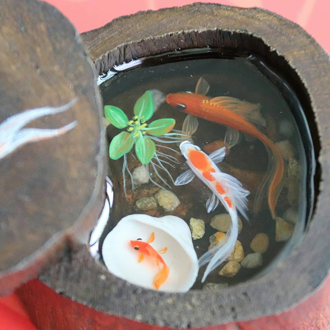 Gorgeous And Detailed 3d Paintings Of Fish In Resin By Feif Dong 12