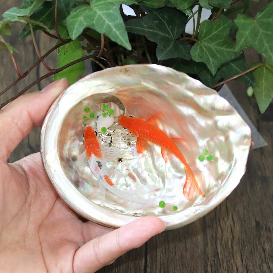 Gorgeous And Detailed 3d Paintings Of Fish In Resin By Feif Dong 14
