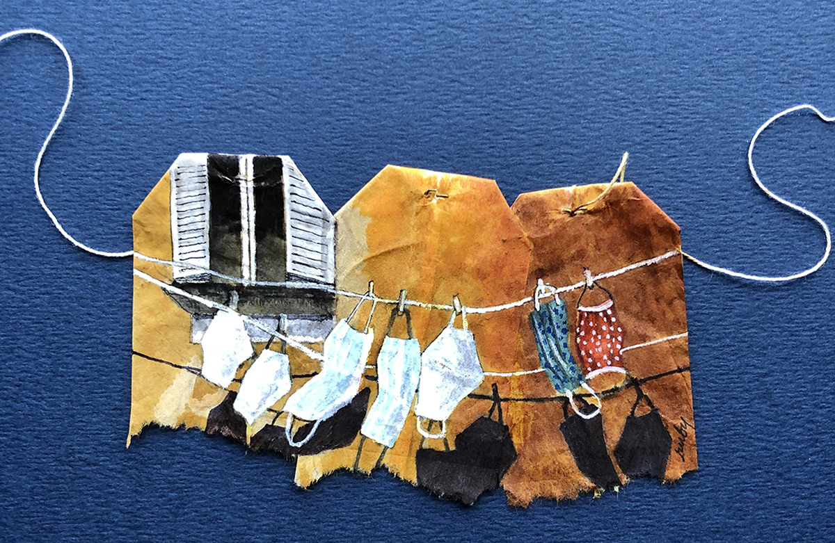 Gorgeous Miniature Watercolors Painted On Used Teabags By Ruby Silvious 12