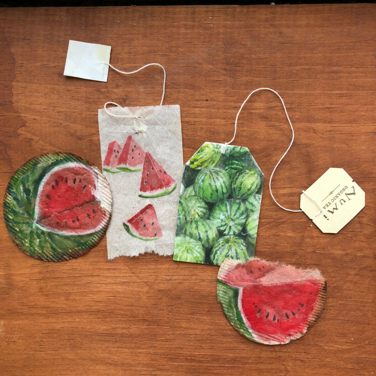 Gorgeous Miniature Watercolors Painted On Used Teabags By Ruby Silvious 21