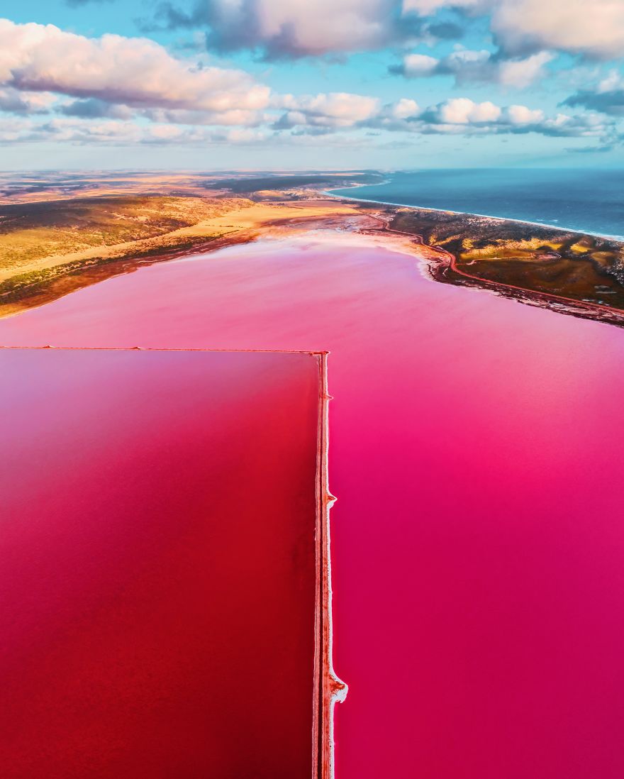 Gorgeous Pictures Of An Exuberant Pink Lagoon In Western Australia Captured By Kristina Makeeva 1