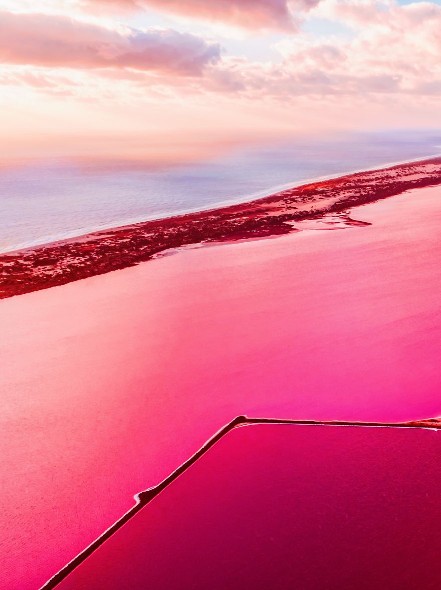 Gorgeous Pictures Of An Exuberant Pink Lagoon In Western Australia Captured By Kristina Makeeva 3