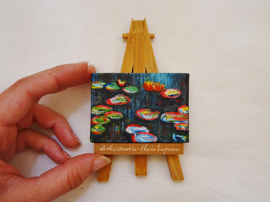Iconic Paintings Recreated In Miniature Versions By Ilaria Lafronza 12