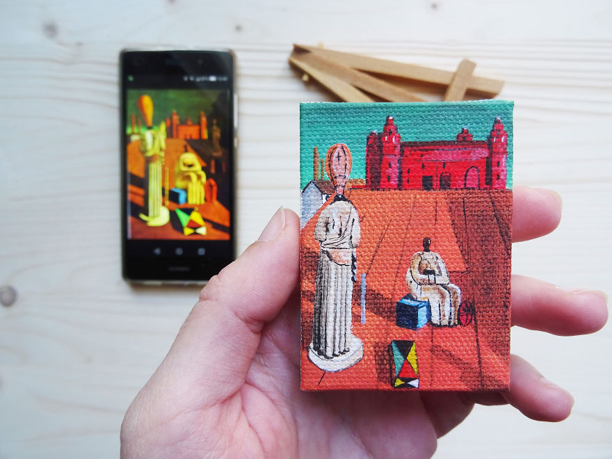 Iconic Paintings Recreated In Miniature Versions By Ilaria Lafronza 17