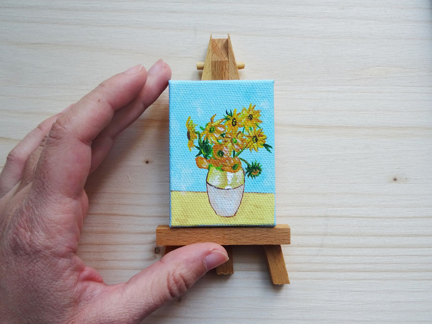 Iconic Paintings Recreated In Miniature Versions By Ilaria Lafronza 18