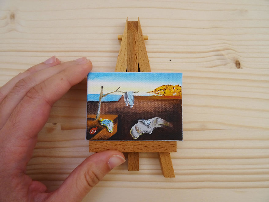 Iconic Paintings Recreated In Miniature Versions By Ilaria Lafronza 19