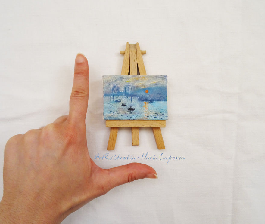 Iconic Paintings Recreated In Miniature Versions By Ilaria Lafronza 3