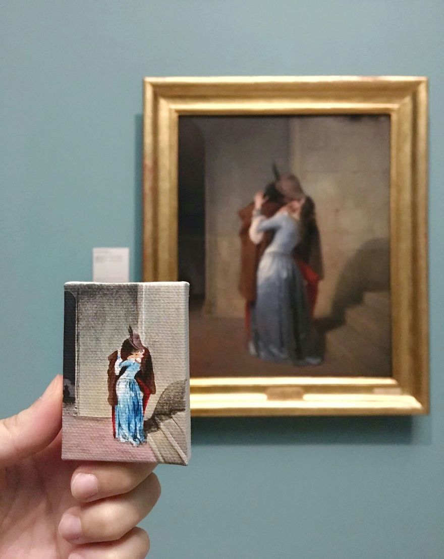 Iconic Paintings Recreated In Miniature Versions By Ilaria Lafronza 30