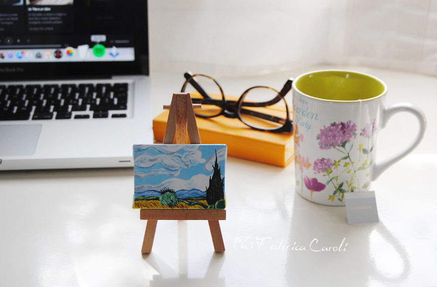 Iconic Paintings Recreated In Miniature Versions By Ilaria Lafronza 5