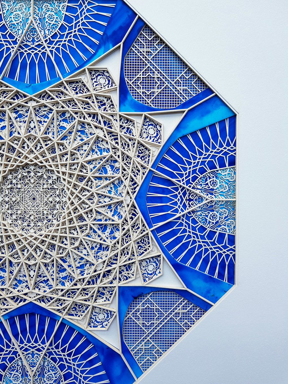 Intricate And Colorful Arabesque Made Of Laser Cut Paper Julia Ibbini 12