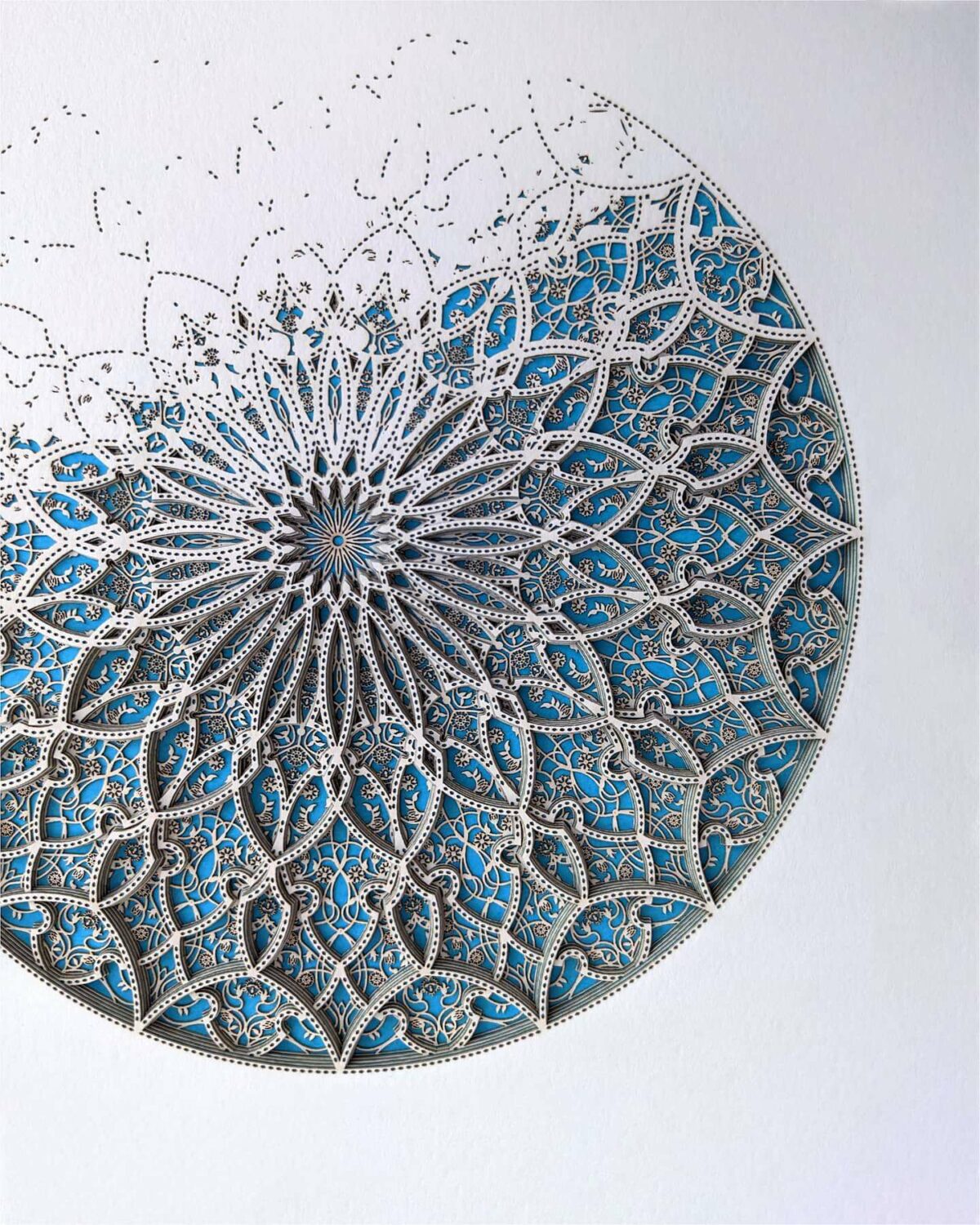 Intricate And Colorful Arabesque Made Of Laser Cut Paper Julia Ibbini 5