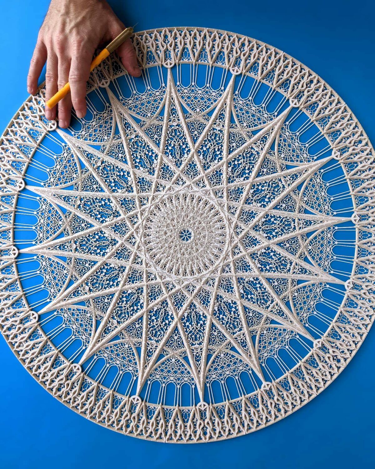 Intricate And Colorful Arabesque Made Of Laser Cut Paper Julia Ibbini 7