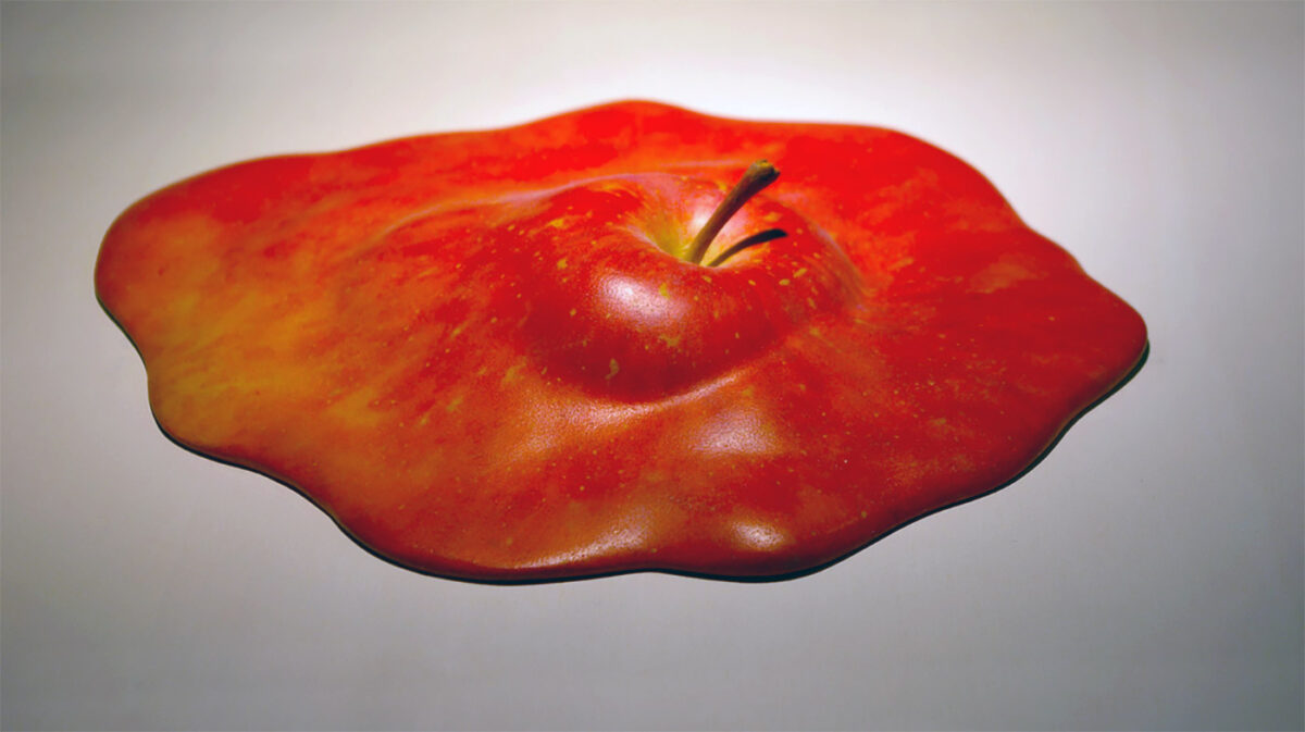 Melting Apples Surreal Hyper Realistic Wood Sculptures By Yosuke Amemiya 6