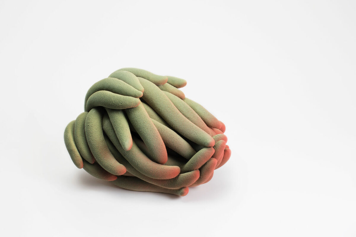 Mesmerizing Abstract Ceramic Sculptures Composed Of Multiples Loops Tentacles And Coils By Claire Lindner 4
