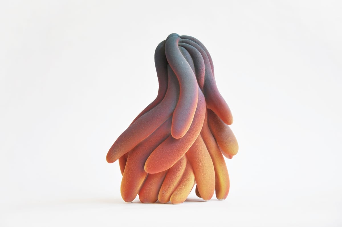 Mesmerizing Abstract Ceramic Sculptures Composed Of Multiples Loops Tentacles And Coils By Claire Lindner 5