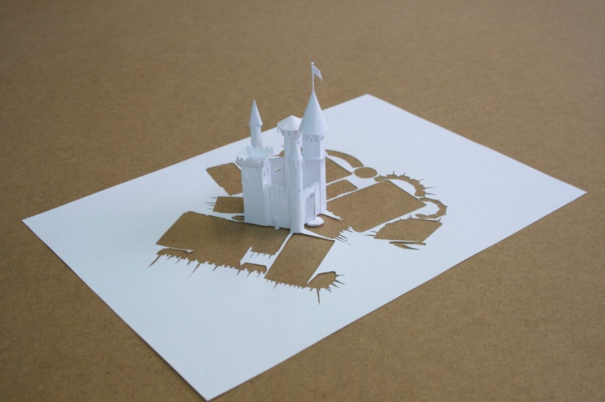 Paper Ruins Architectural Sculptures Made From A Single Sheet Of Paper By Peter Callesen 4