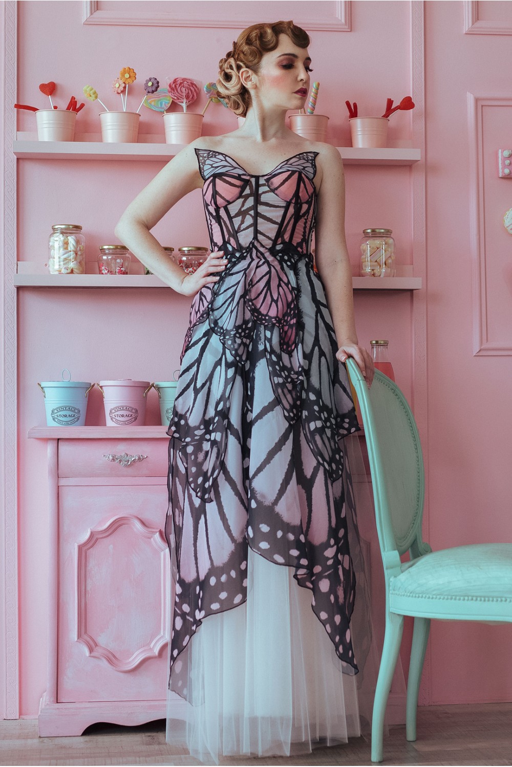 The Absolutely Stunning Dresses And Corsets Inspired By Butterfly Wings Of Bibian Blue 15