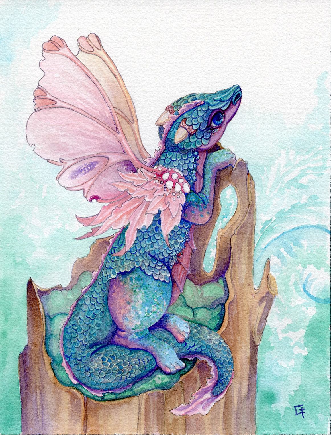 Unique And Wonderful Dragons Watercolors By Carrieann Truitt 14