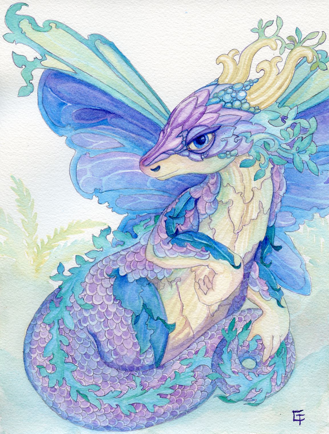 Unique And Wonderful Dragons Watercolors By Carrieann Truitt 15