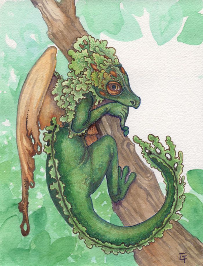 Unique And Wonderful Dragons Watercolors By Carrieann Truitt 6