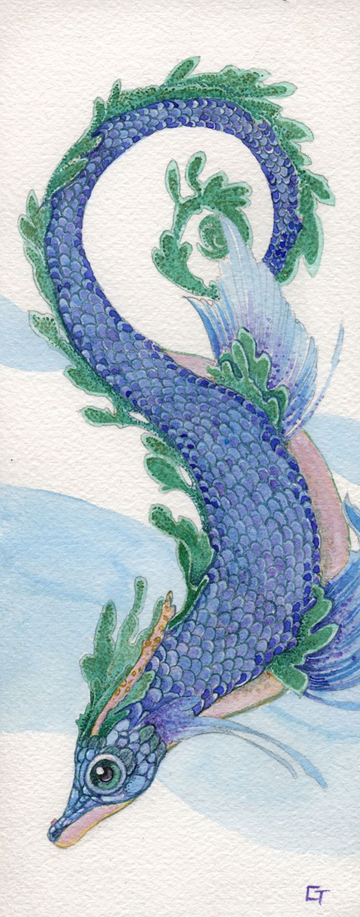 Unique And Wonderful Dragons Watercolors By Carrieann Truitt 8