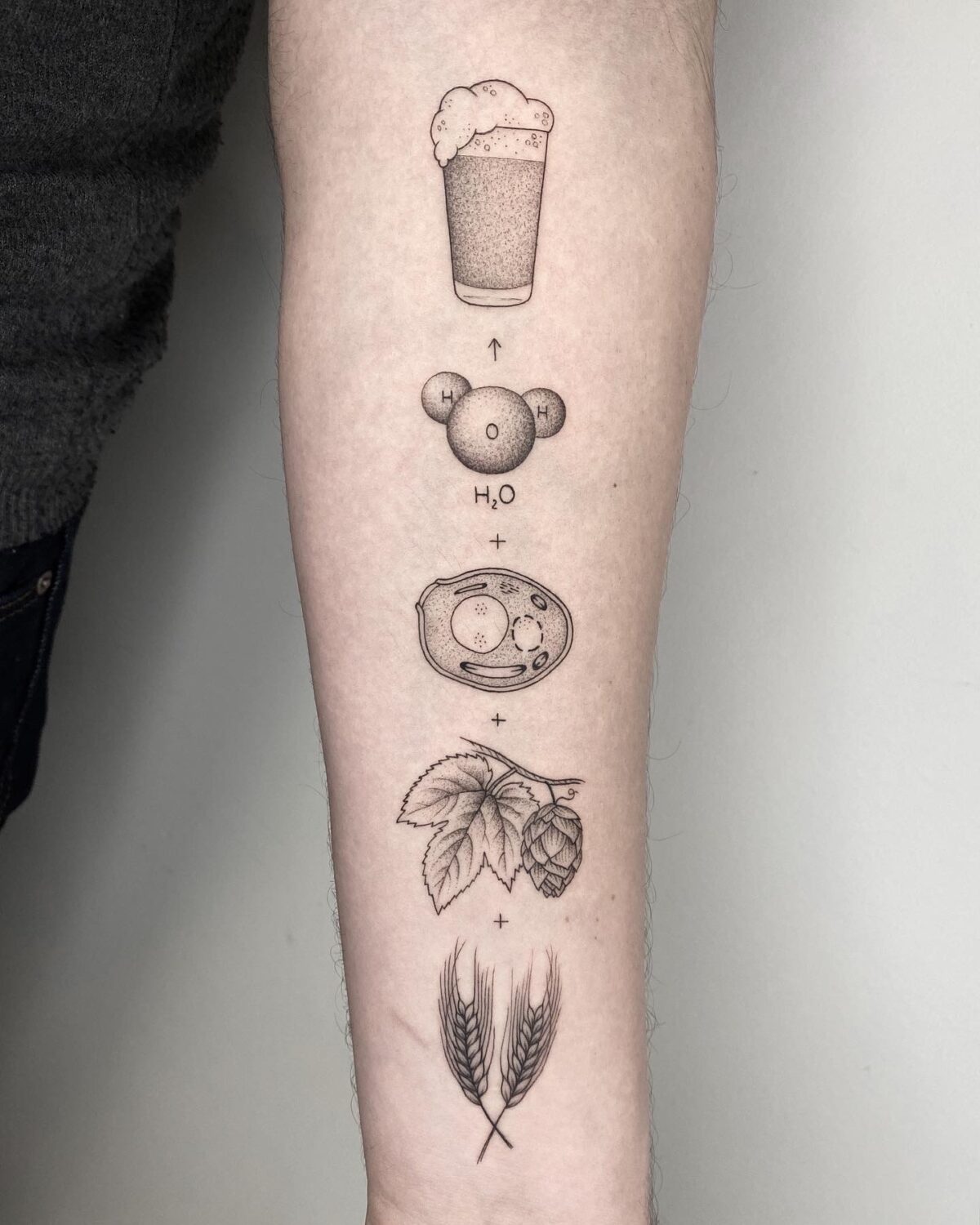 Whimsical Vintage Science Book Inspired Tattoos By Michele Volpi 18