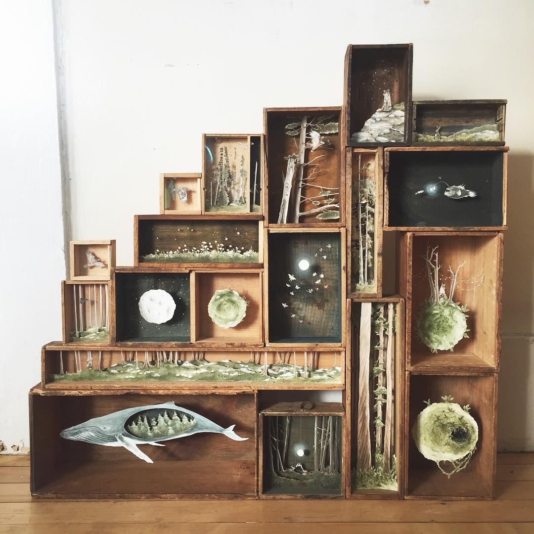 Box Dioramas Fabulous Mixed Media Artworks By Allison May Kiphuth 1