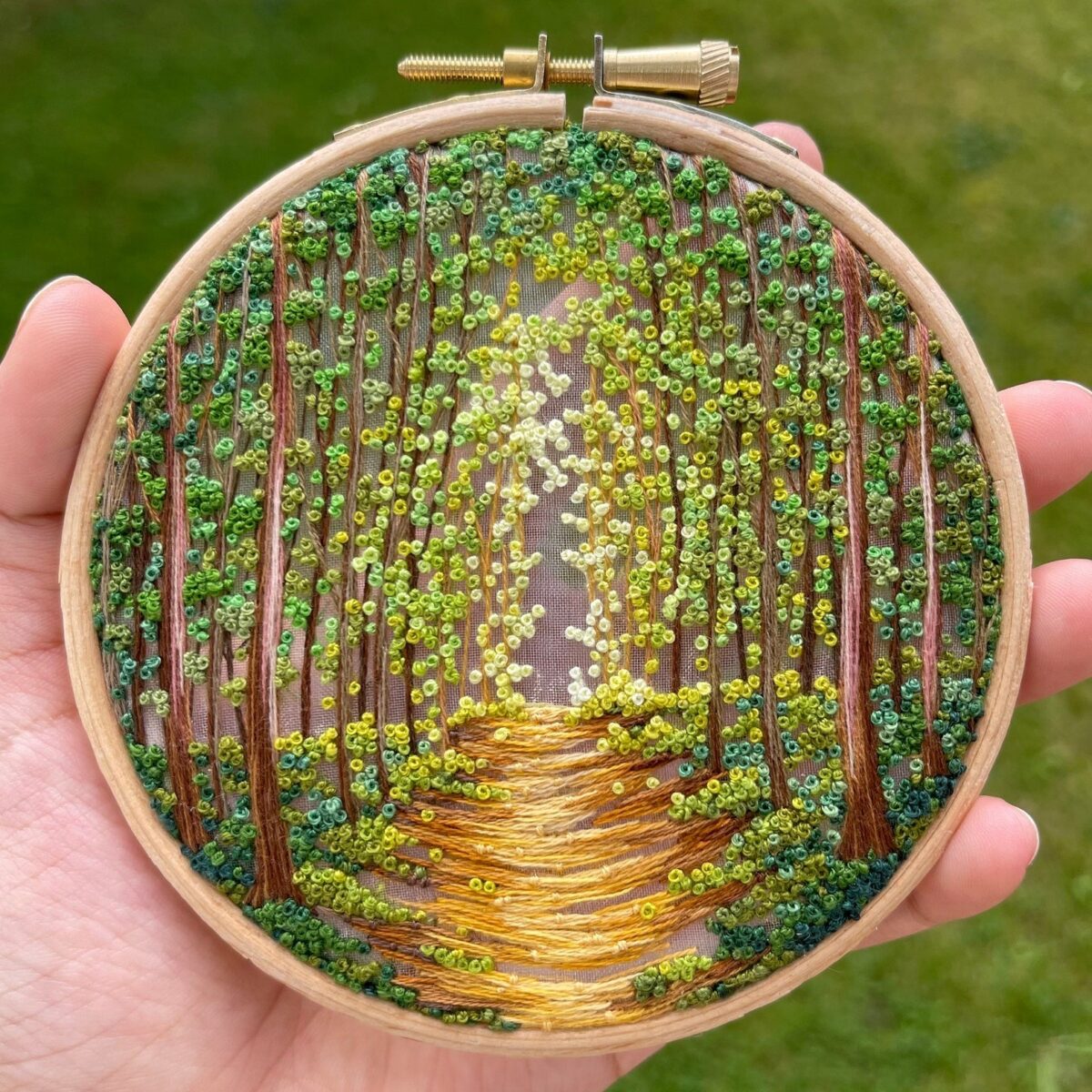 Gorgeous Embroidery Hoop Arts Of Natural Landscapes By Sew Beautiful 10
