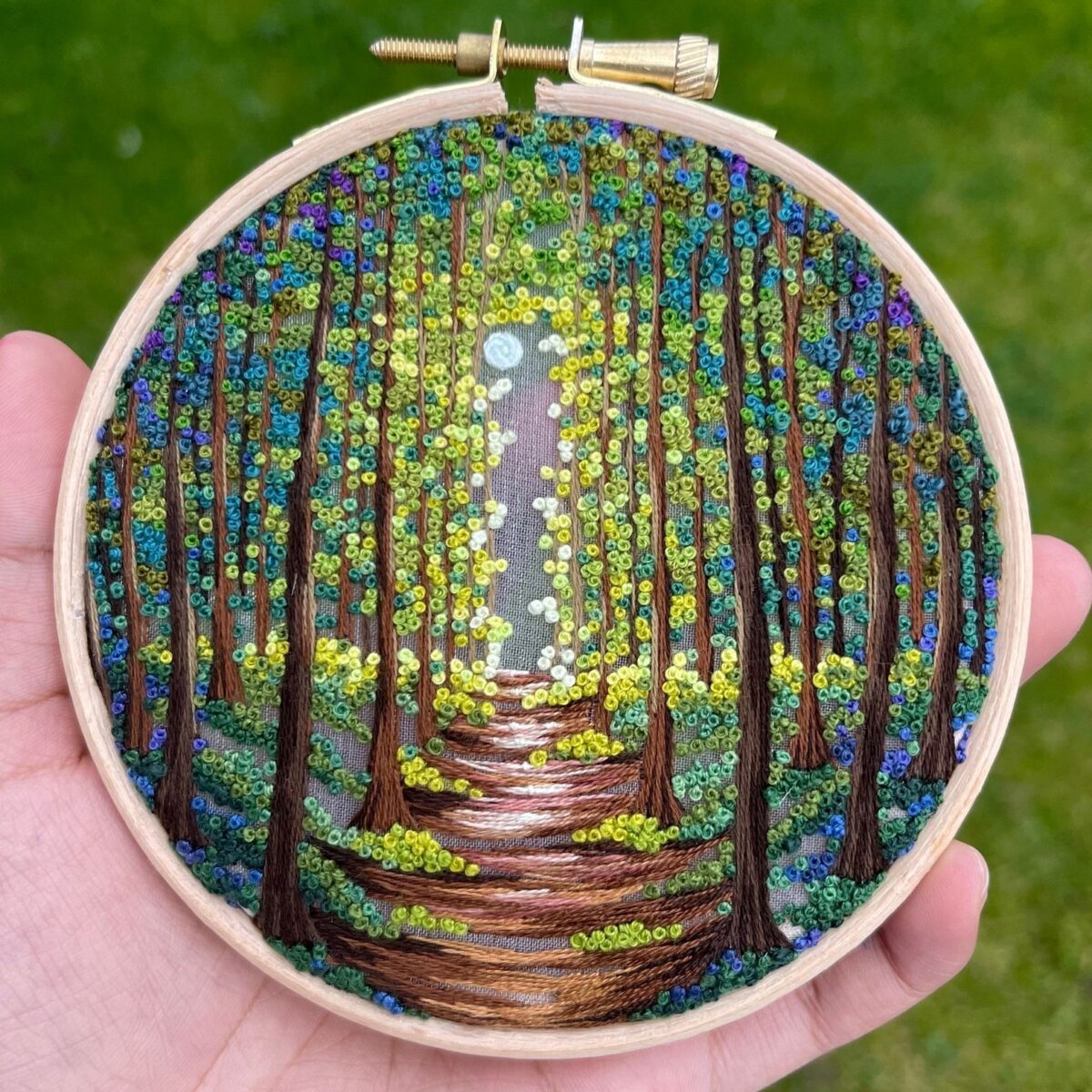 Gorgeous Embroidery Hoop Arts Of Natural Landscapes By Sew Beautiful 12