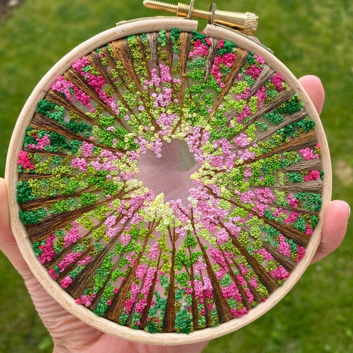 Gorgeous Embroidery Hoop Arts Of Natural Landscapes By Sew Beautiful 13